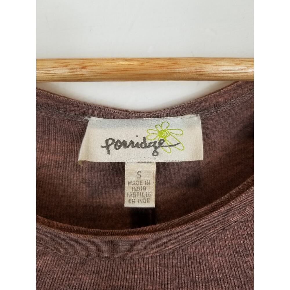 Porridge Women's Jersey Knit Knot Hem Sleeveless Dress Mauve Size Small - Picture 3 of 7